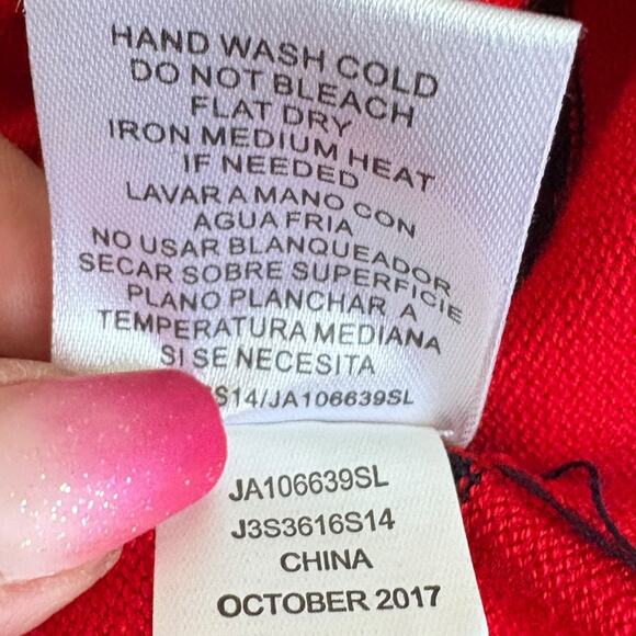 Joseph A.Nautical Soft Bell Sleeves Knit Stripe Sweater 3XL NWT Navy Sailor Boat - Picture 6 of 7